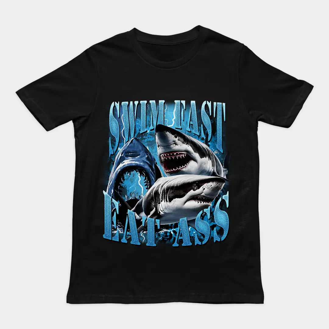 Swim Fast Eat Ass t-shirt - Orbital Clothing