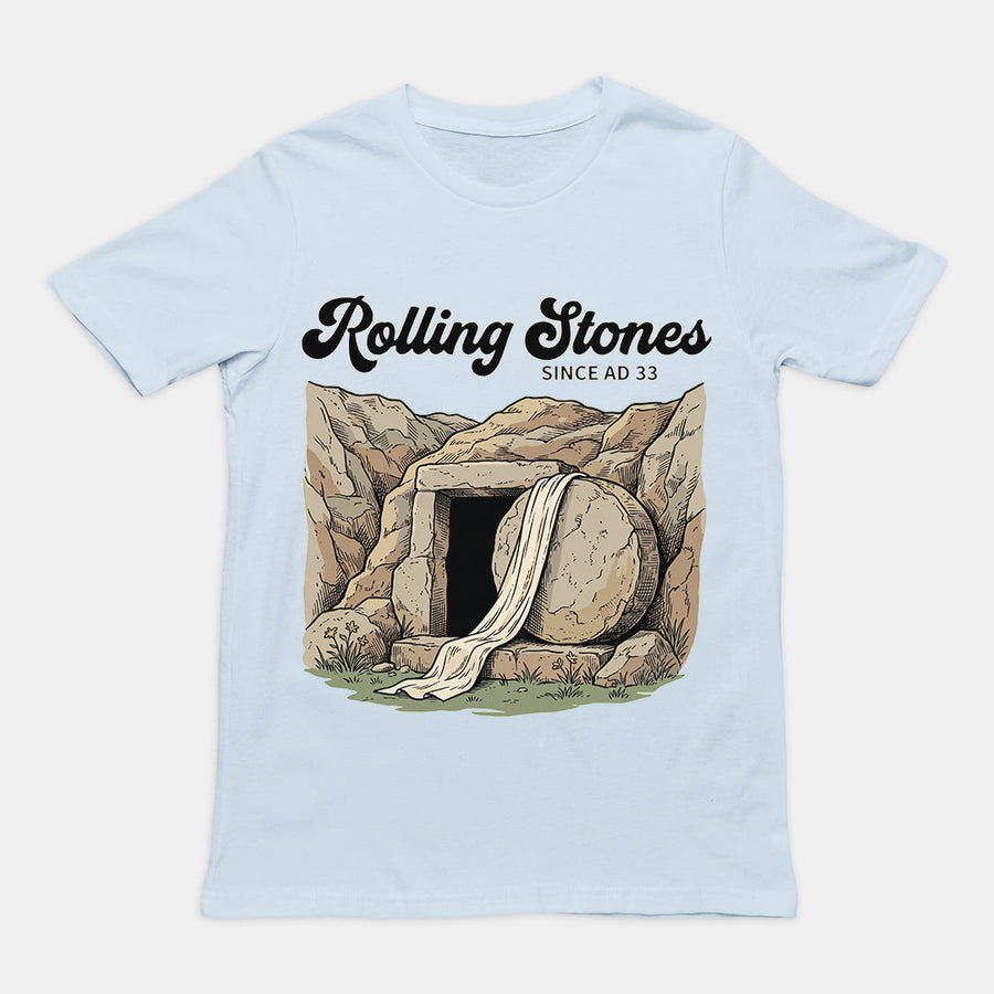 Rolling Stones since AD 33 (Jesus Resurrection) T-Shirt Orbital Clothing