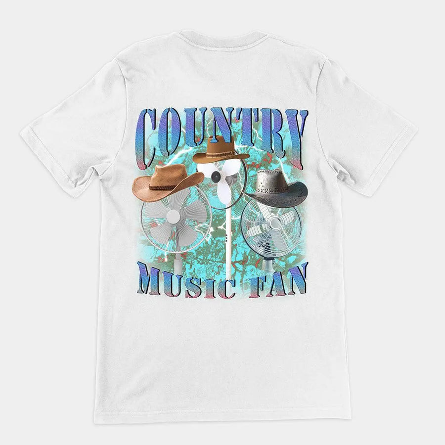 Country Music Fan t-shirt (backprint) - Orbital Clothing