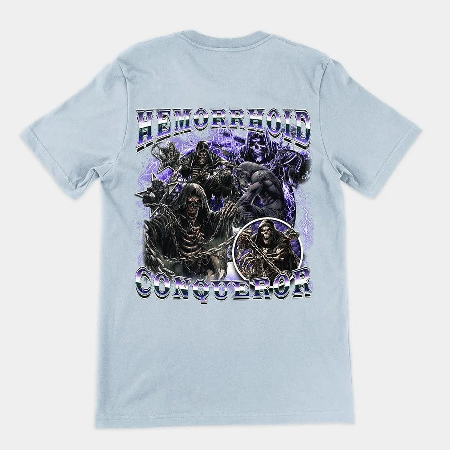 Hemorrhoid Conqueror t-shirt (backprint) - Orbital Clothing