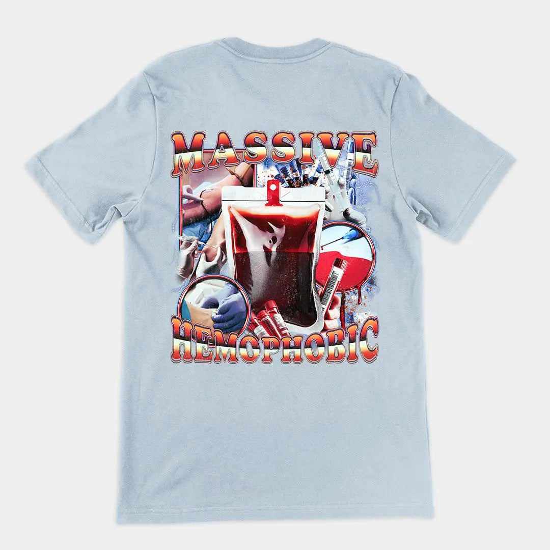 Massive Hemophobic t-shirt (backprint) - Orbital Clothing