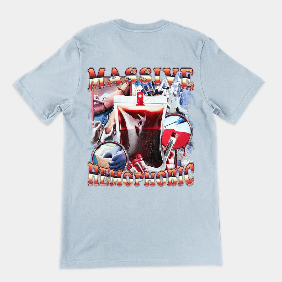 Massive Hemophobic t-shirt (backprint) - Orbital Clothing