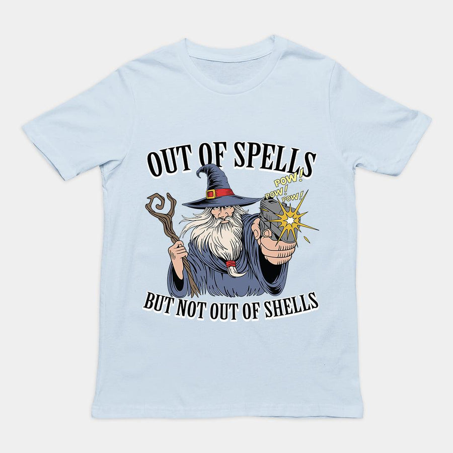 Out of Spells but Not Out of Shells T-Shirt - Orbital Clothing