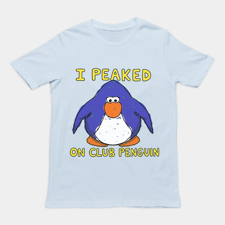 I Peaked on Club Penguin T-Shirt Orbital Clothing