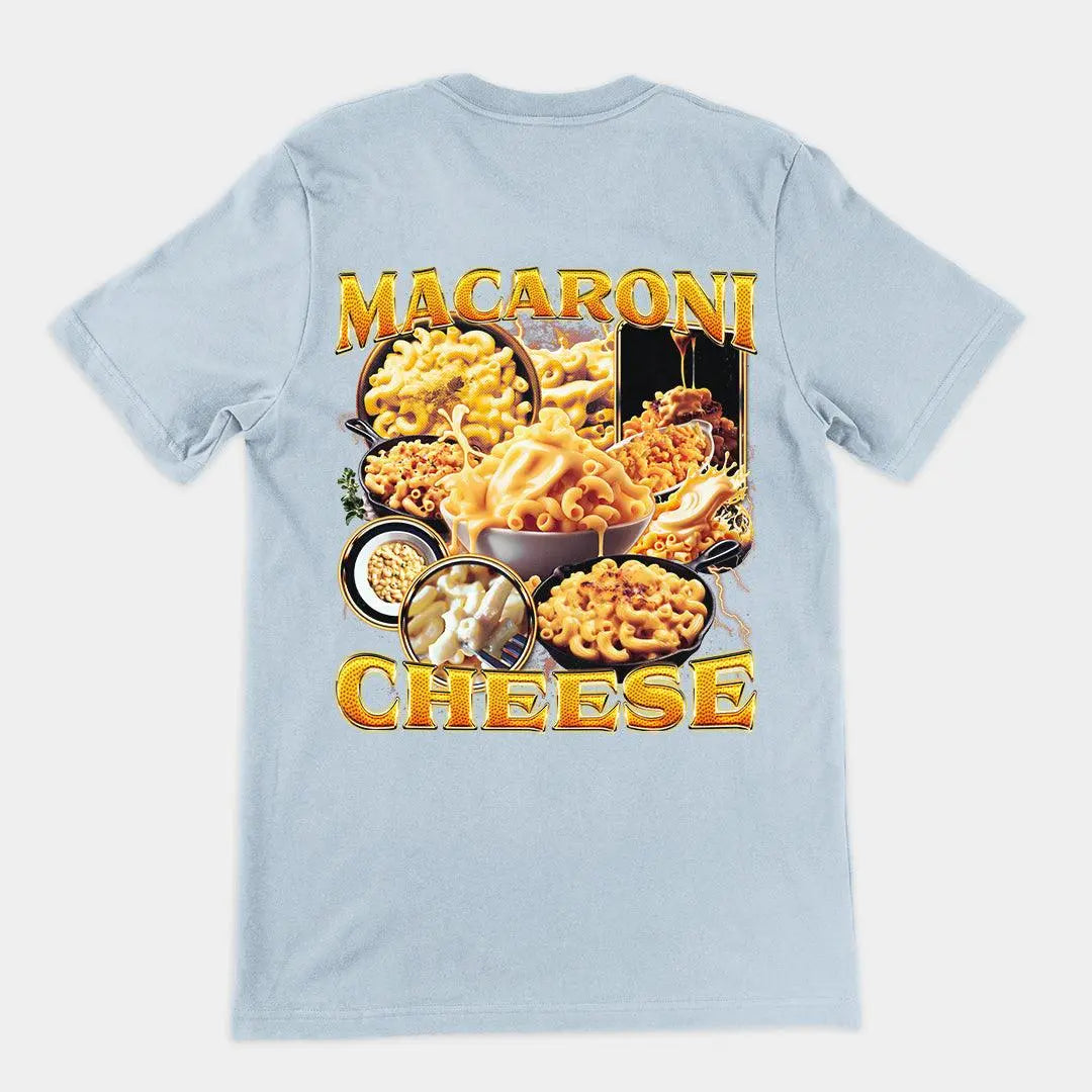 Macaroni Cheese t-shirt (backprint) - Orbital Clothing