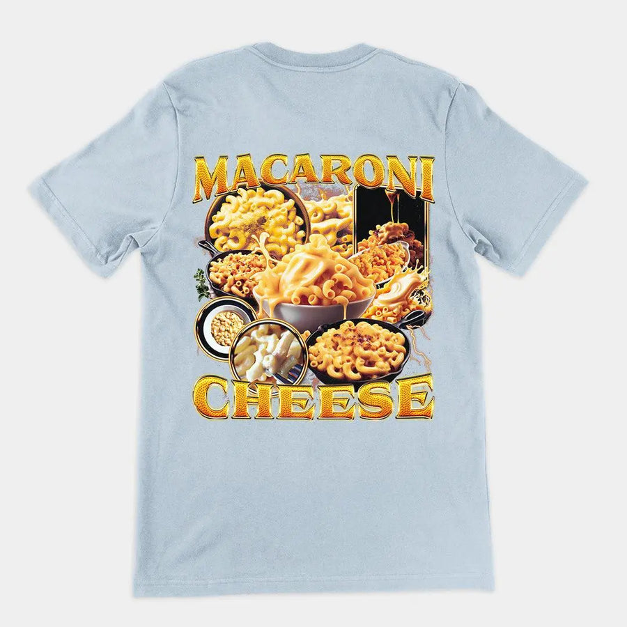 Macaroni Cheese t-shirt (backprint) - Orbital Clothing