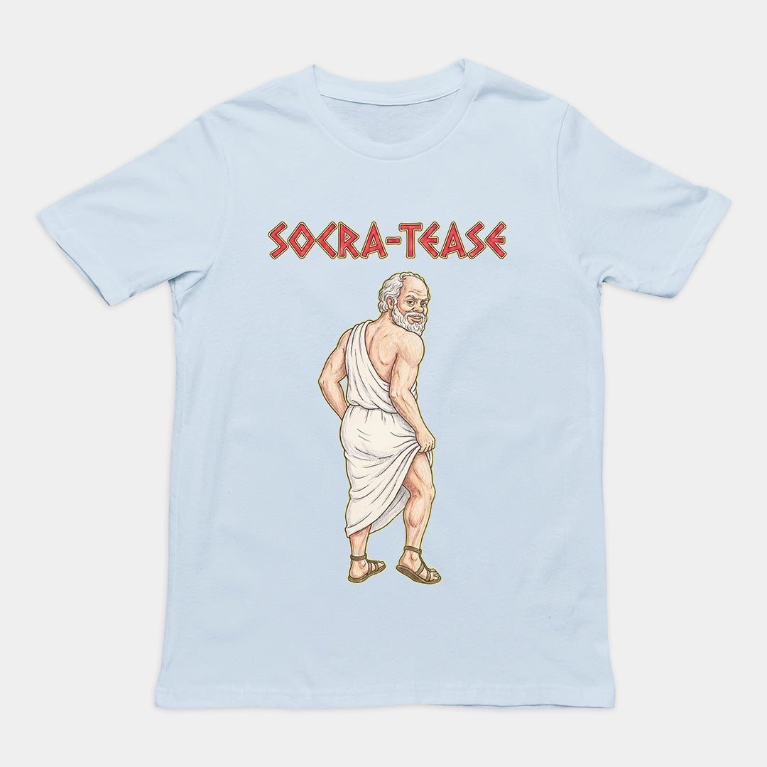 Socra-tease (Socrates being a tease) T-Shirt Orbital Clothing