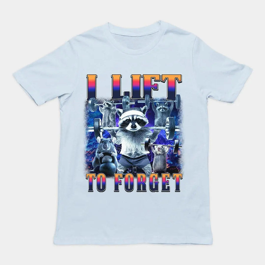 I Lift to Forget T-Shirt - Orbital Clothing