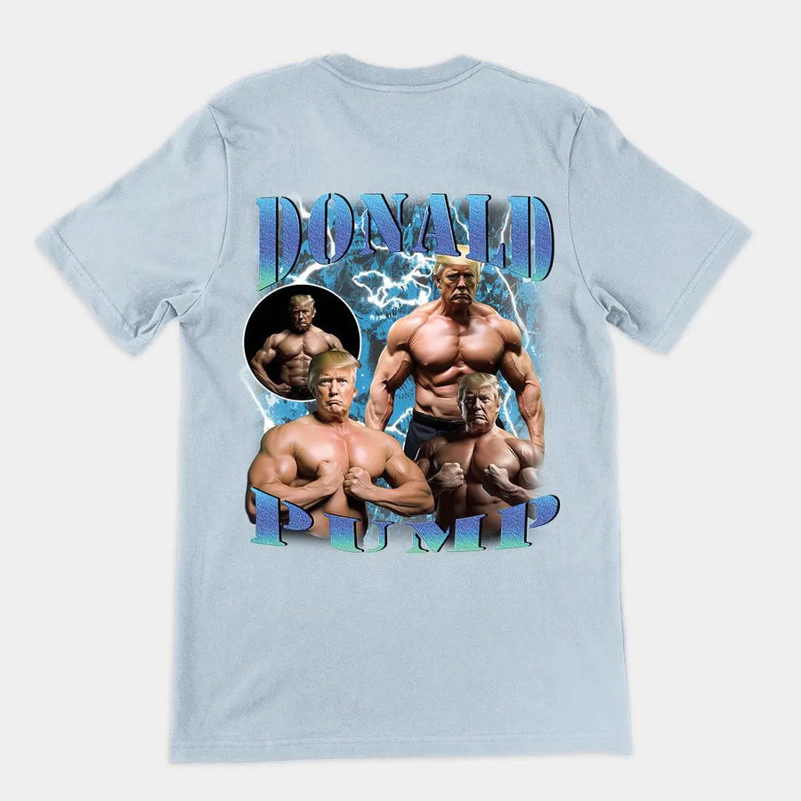 Donald Pump t-shirt (backprint) - Orbital Clothing