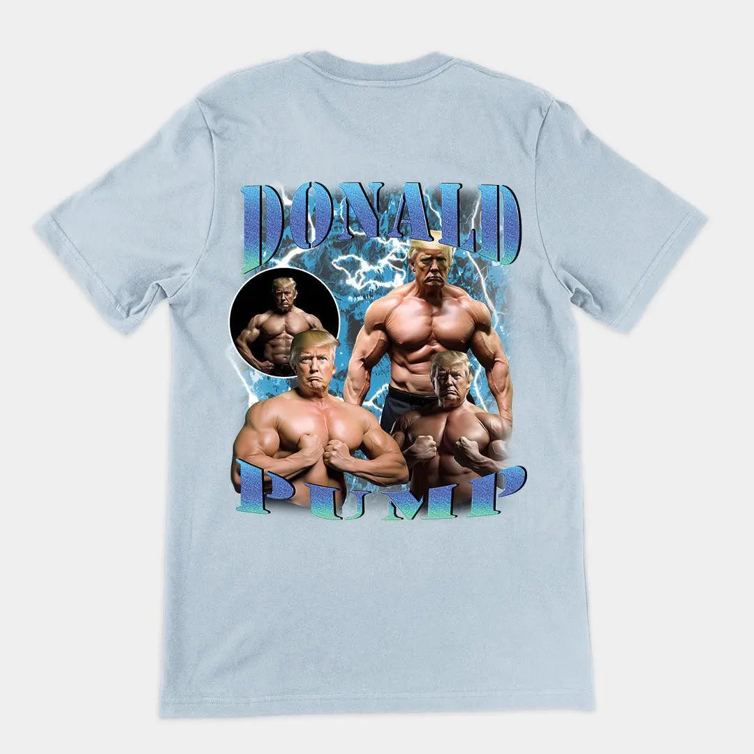 Donald Pump t-shirt (backprint) - Orbital Clothing