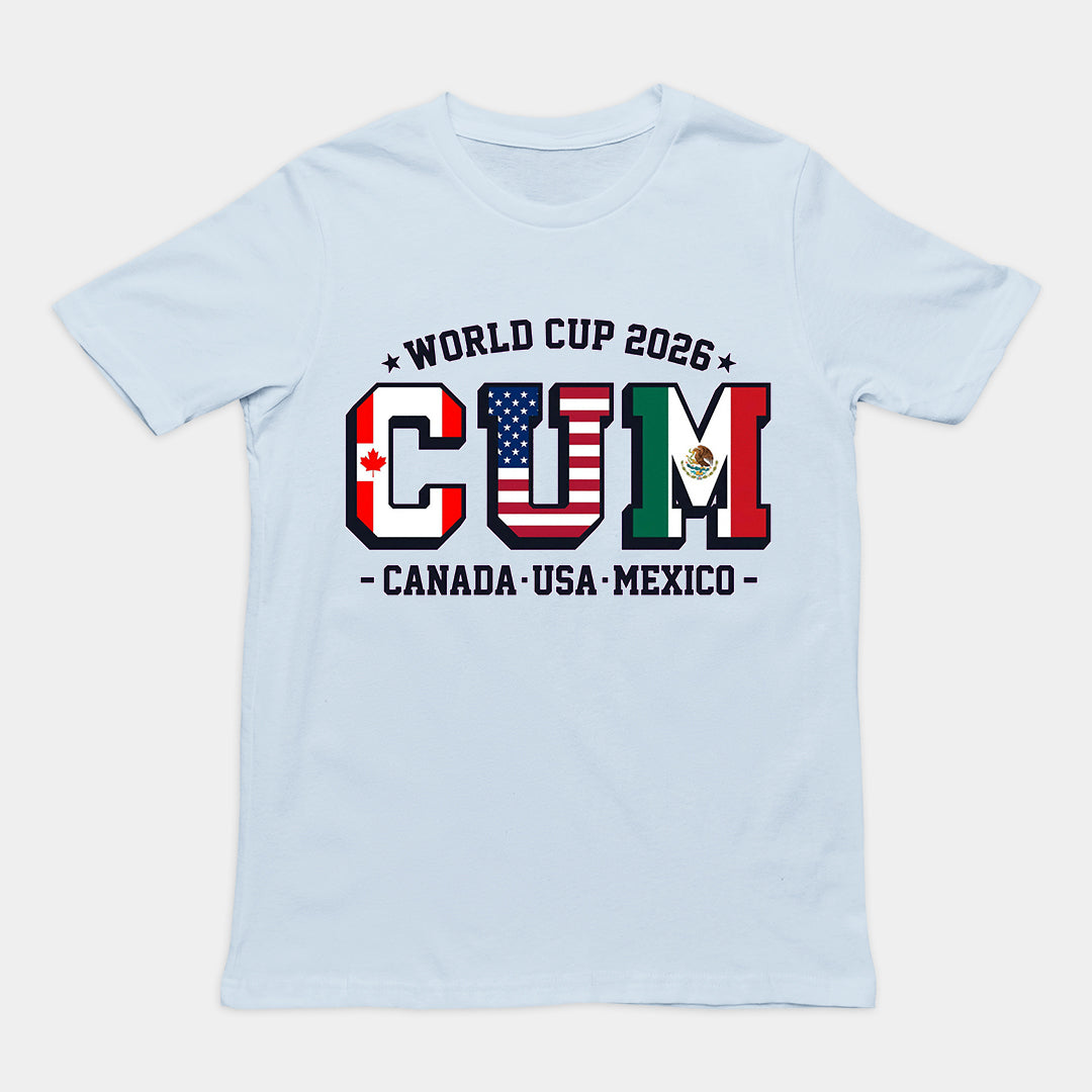 World Cup 2026 CUM (Canada USA Mexico) T-Shirt Orbital Clothing