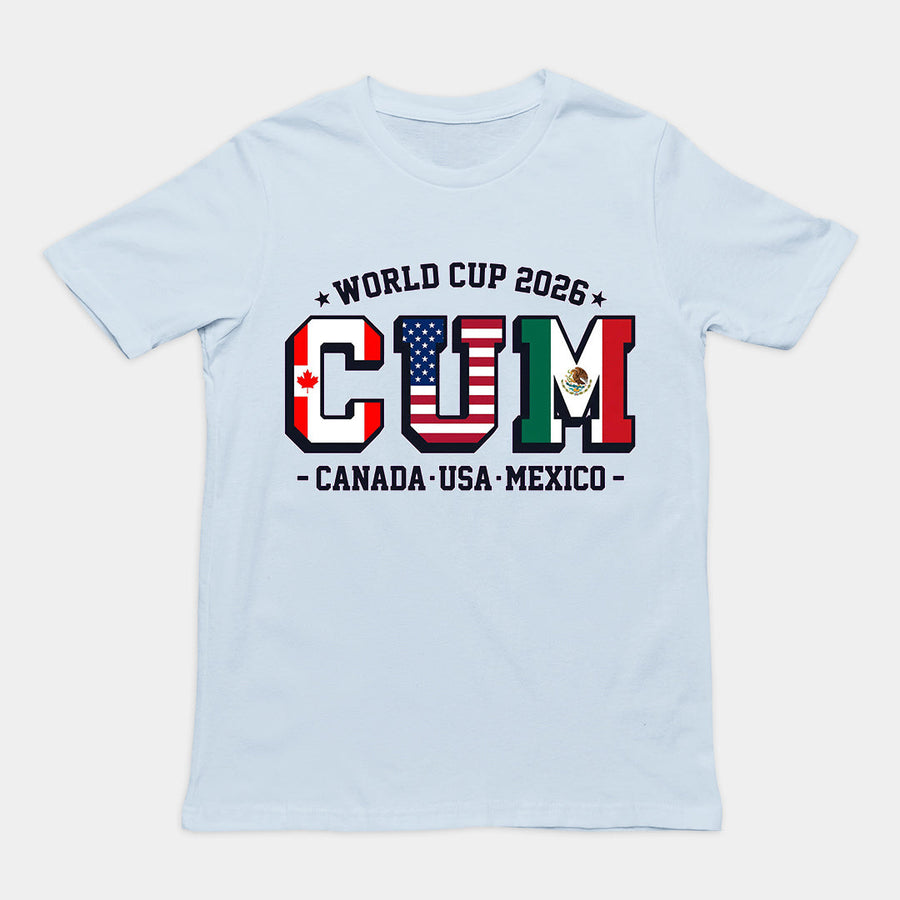 World Cup 2026 CUM (Canada USA Mexico) T-Shirt Orbital Clothing