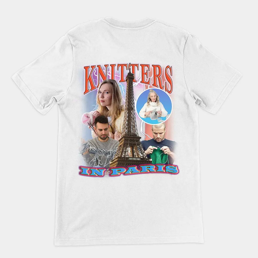 Knitters in Paris t-shirt (backprint) - Orbital Clothing