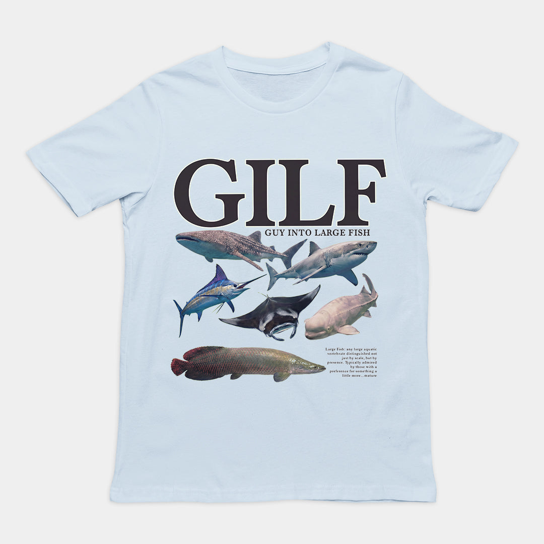 GILF (guy into large fish) T-Shirt Orbital Clothing
