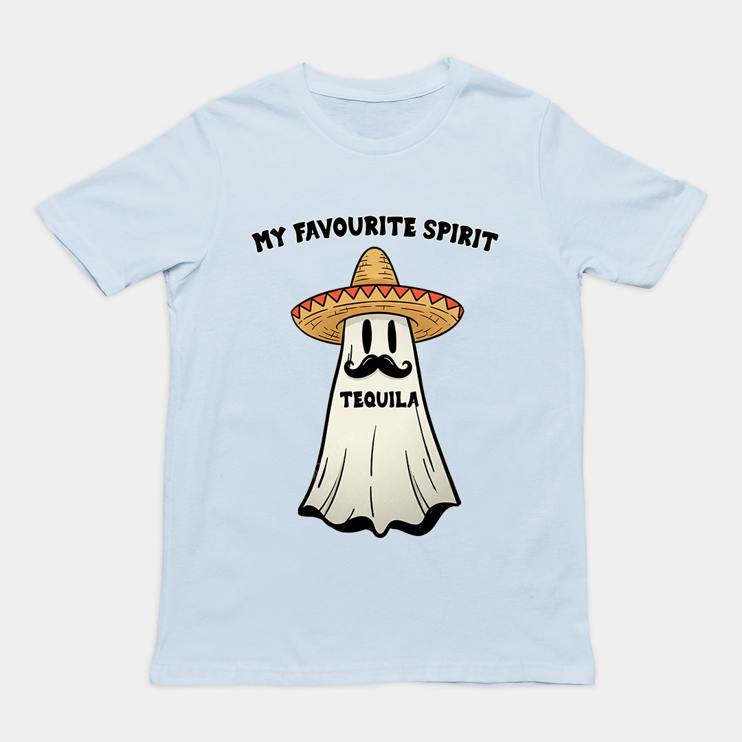 My Favouirte Spirit (tequila) T-Shirt (backprint) Orbital Clothing