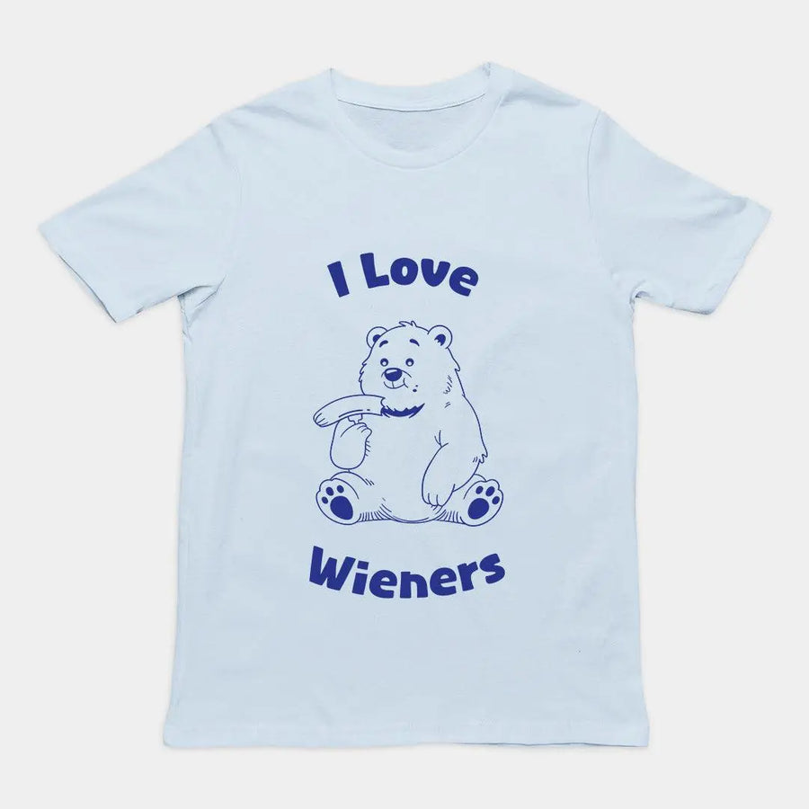 I love wieners T-Shirt - Orbital Clothing