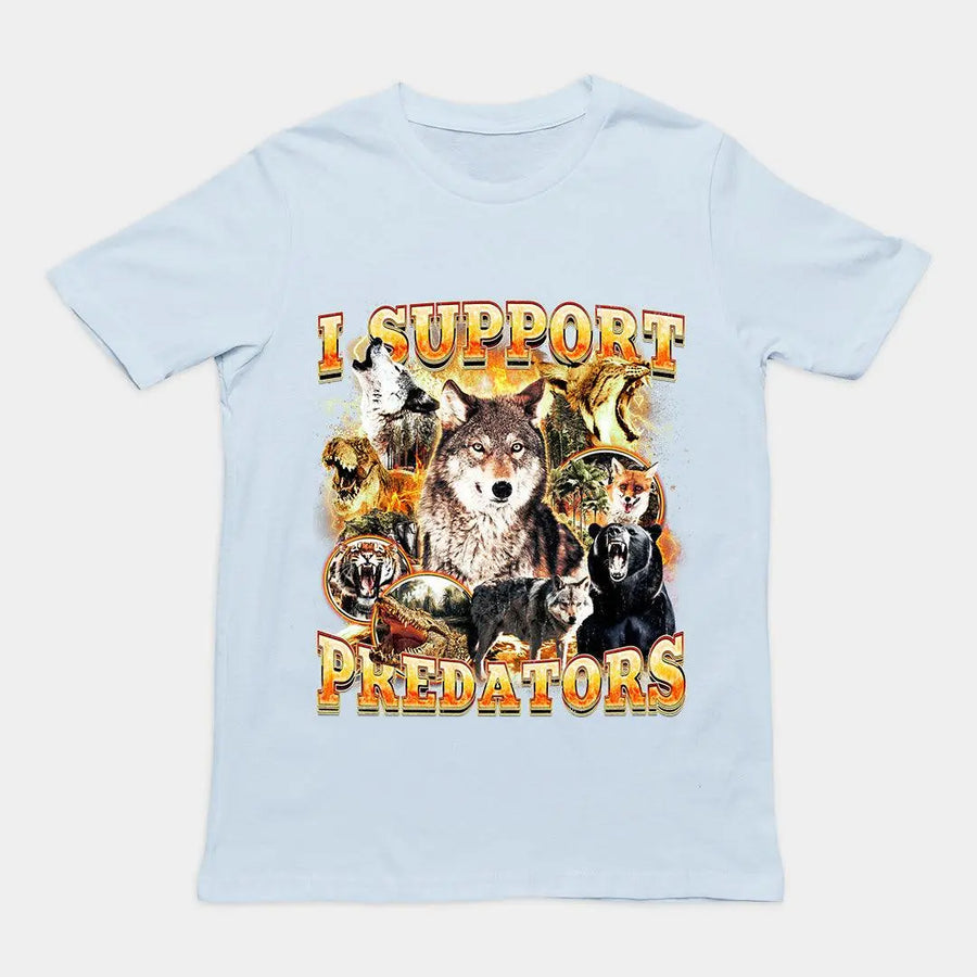 I Support Predators t-shirt - Orbital Clothing