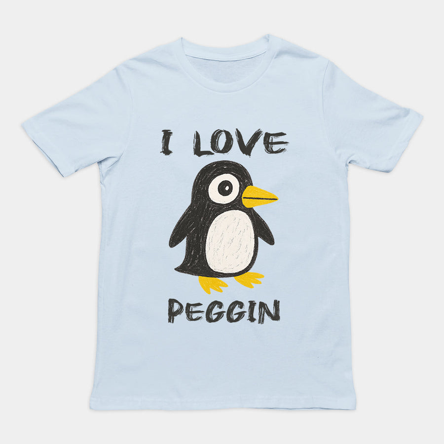 I love Pegging (Penguin) T-Shirt Orbital Clothing