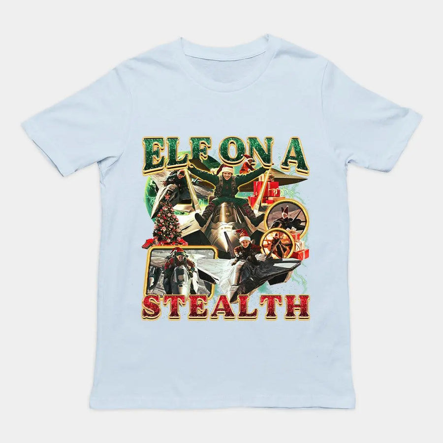 Elf on a Stealth T-Shirt - Orbital Clothing