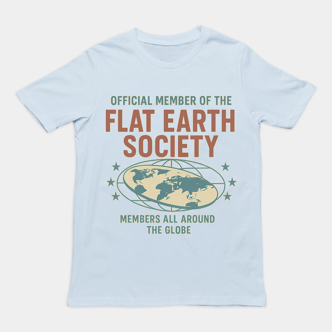 Offcial Member of the Flat Earth Society T-Shirt
