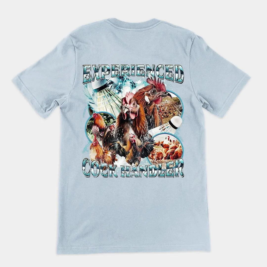 Experienced Cock Handler t-shirt (backprint) - Orbital Clothing