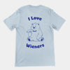 I love wieners t-shirt (backprint)