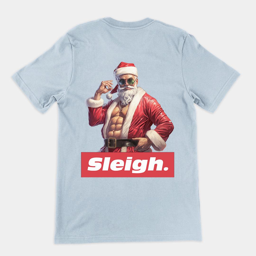 Sleigh Christmas t-shirt (backprint) - Orbital Clothing