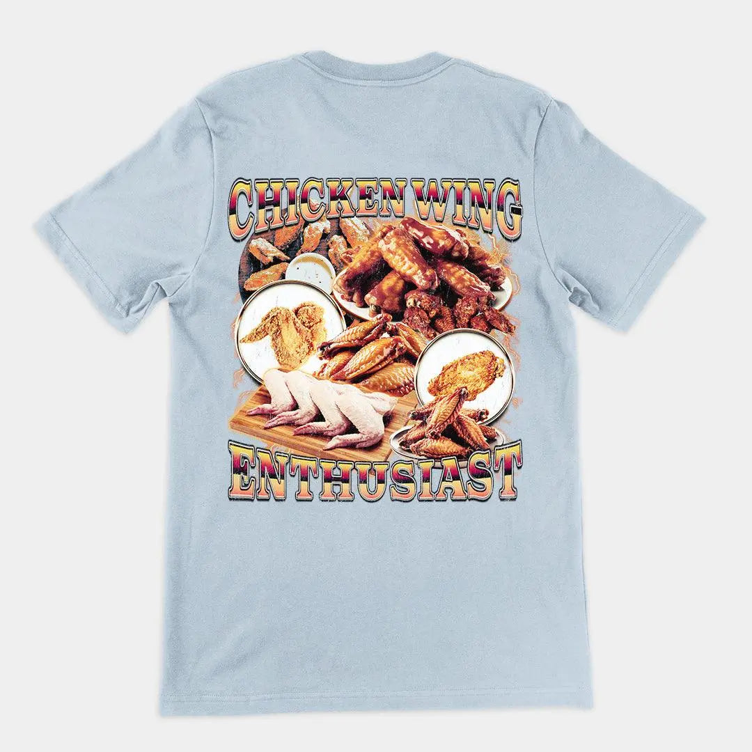 Chicken Wing Enthusiast t-shirt (backprint) - Orbital Clothing