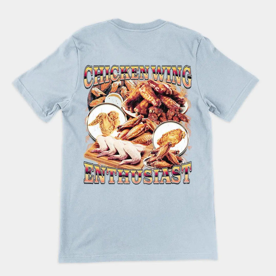 Chicken Wing Enthusiast t-shirt (backprint) - Orbital Clothing