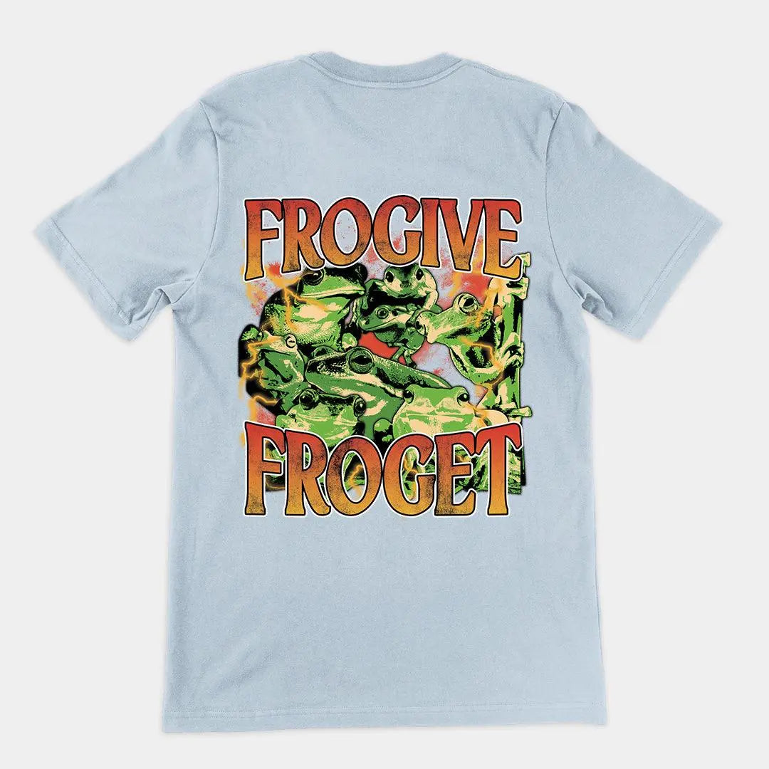 Frogive Forget t-shirt (backprint) - Orbital Clothing