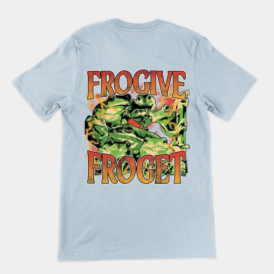 Frogive Forget t-shirt (backprint) - Orbital Clothing