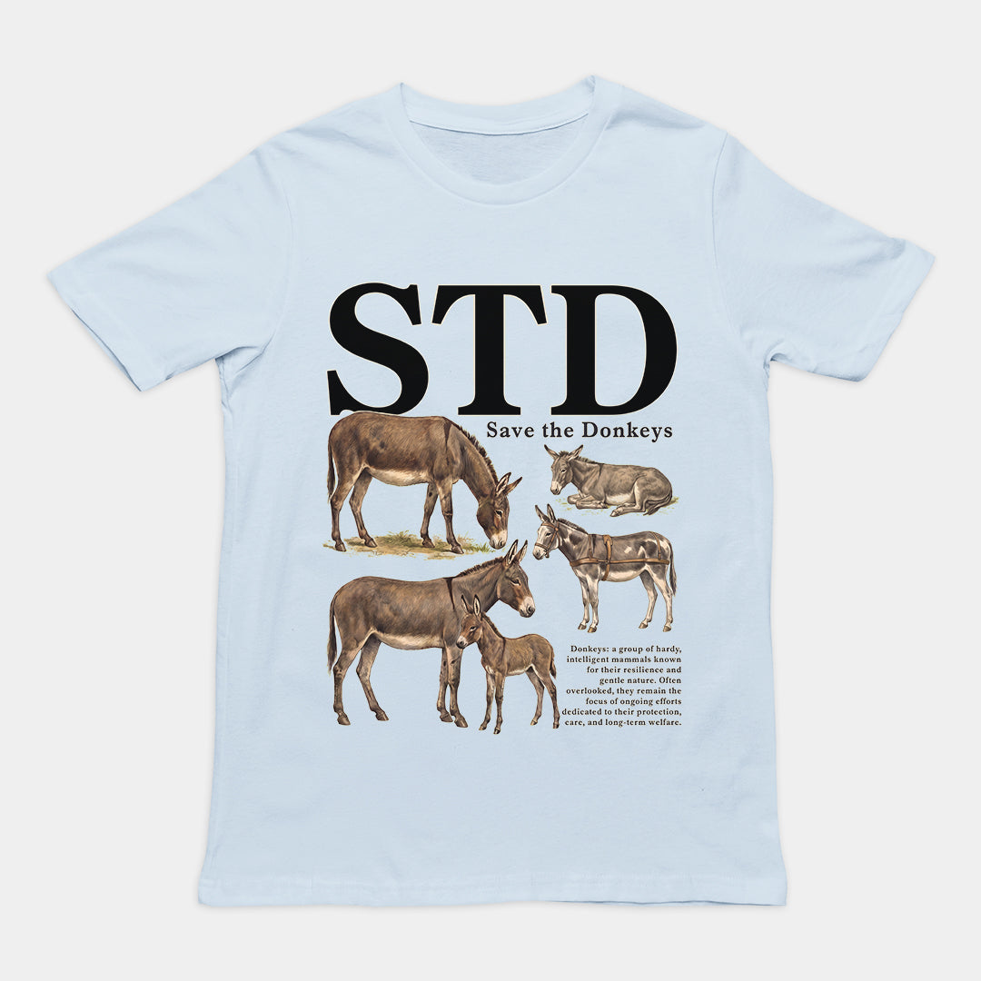 STD (save the donkeys) T-Shirt Orbital Clothing
