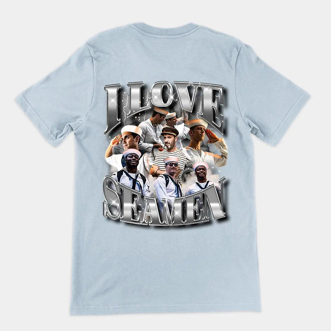 I Love Seamen t-shirt (backprint) - Orbital Clothing