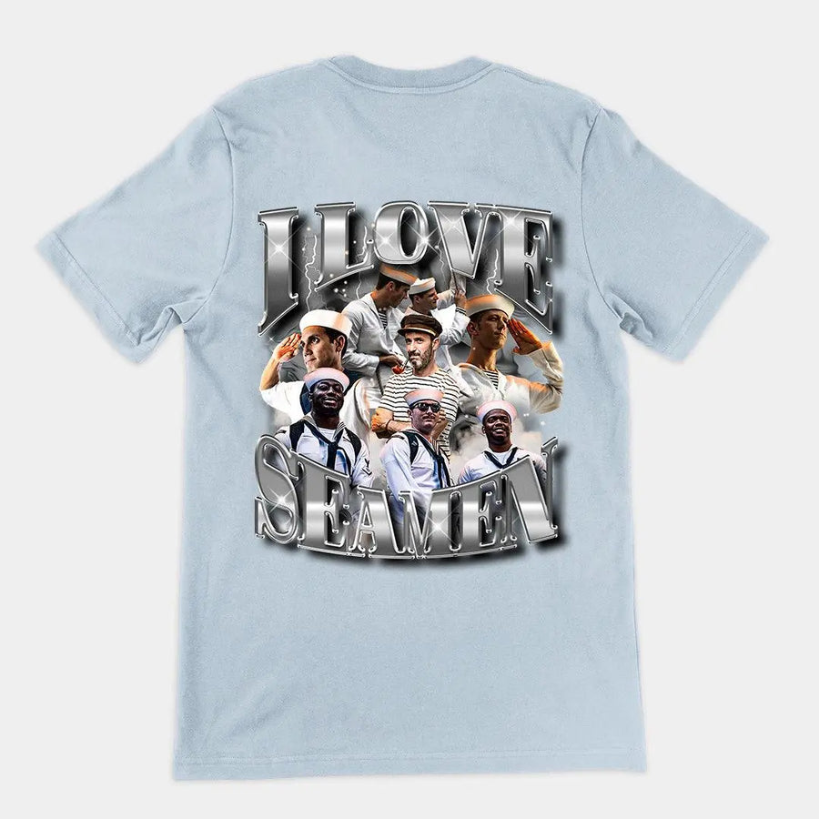 I Love Seamen t-shirt (backprint) - Orbital Clothing