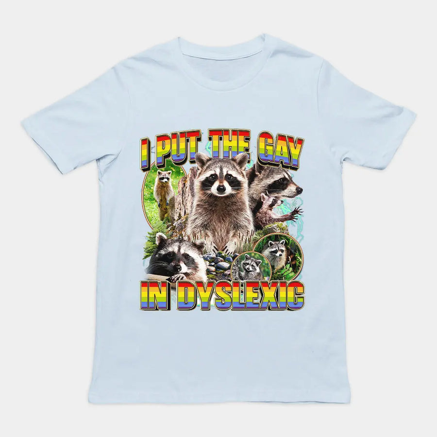 I put the gay in dyslexic (vintage) T-Shirt Orbital Clothing