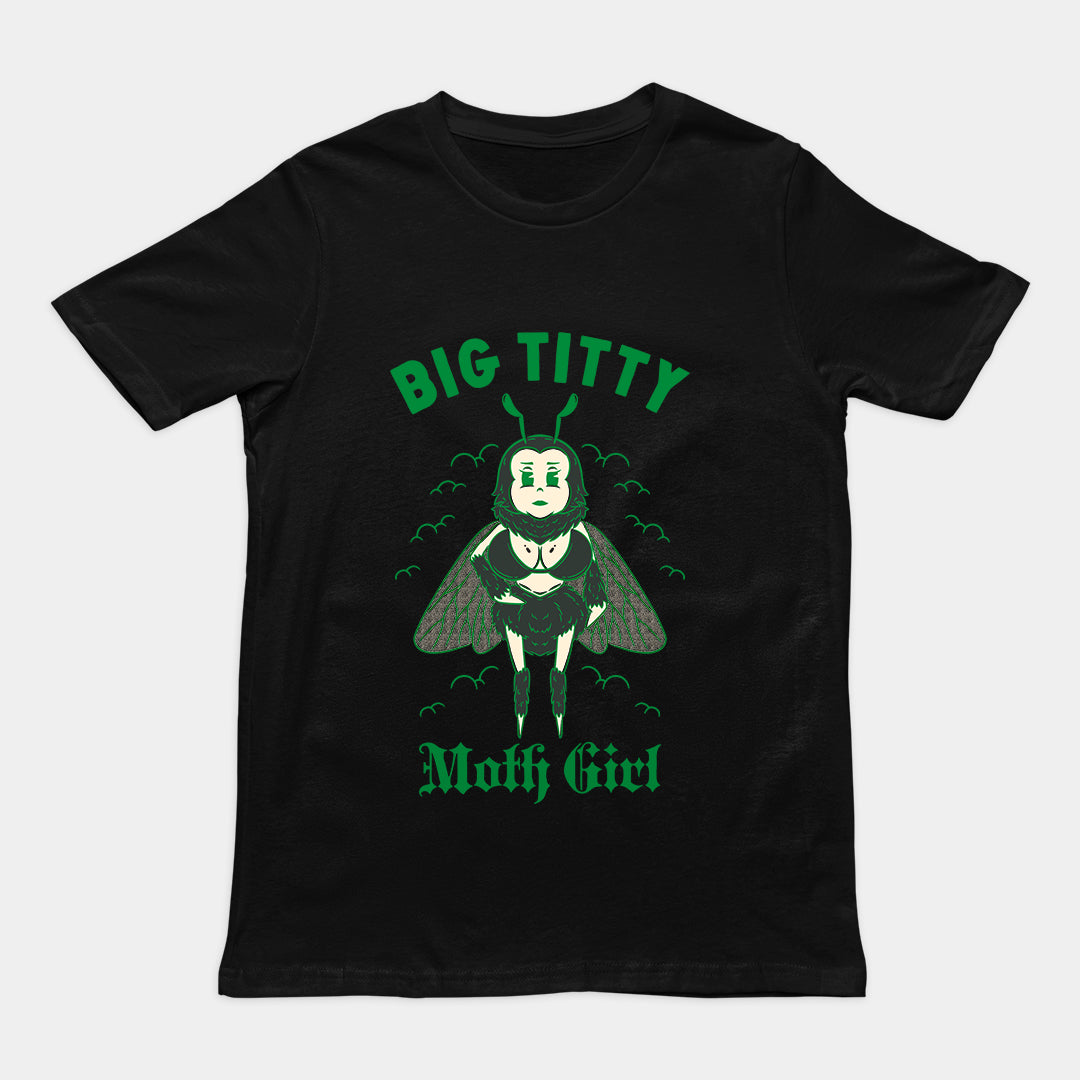 Big Titty Moth Girl t-shirt