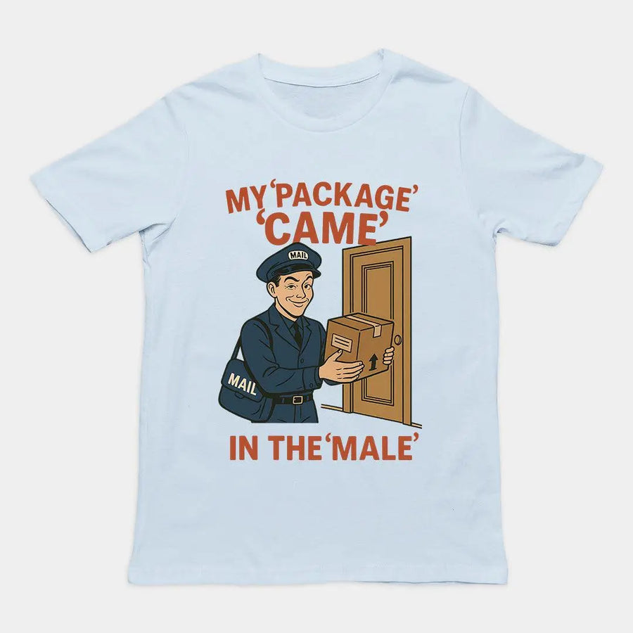 My Package Came in the Male T-Shirt - Orbital Clothing
