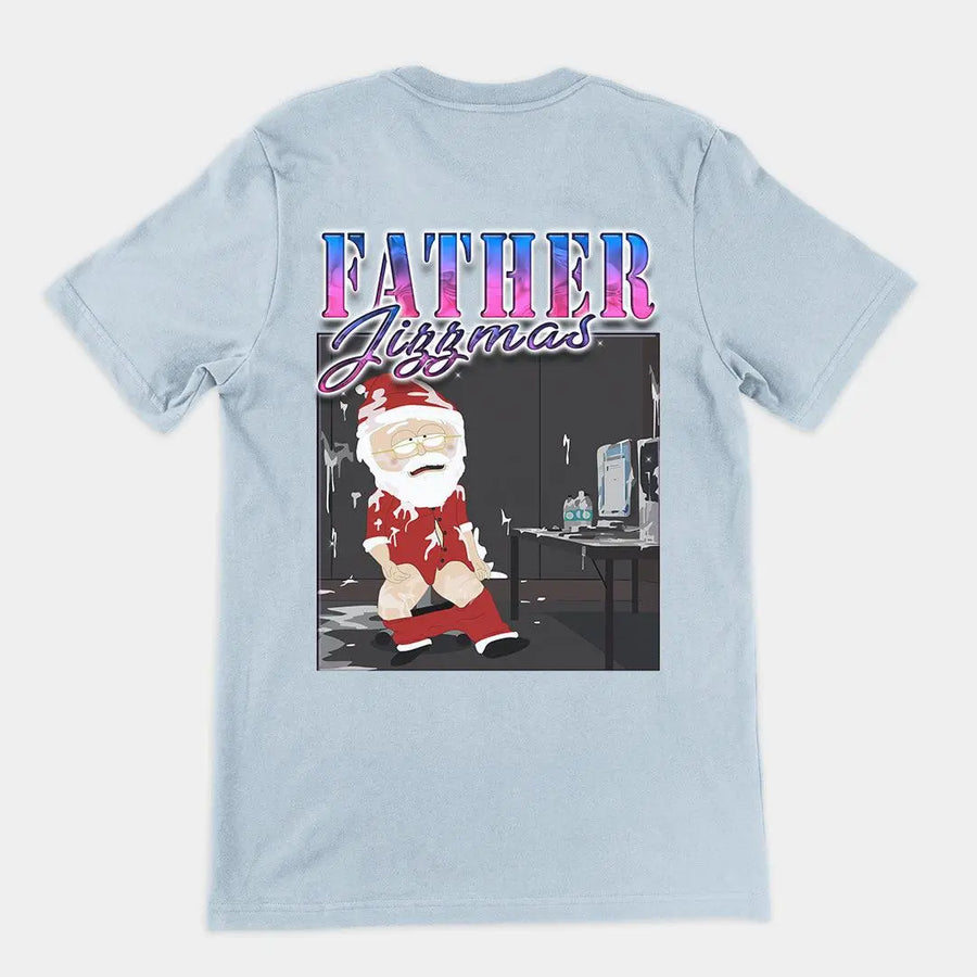 Father Jizzmas t-shirt (backprint) - Orbital Clothing