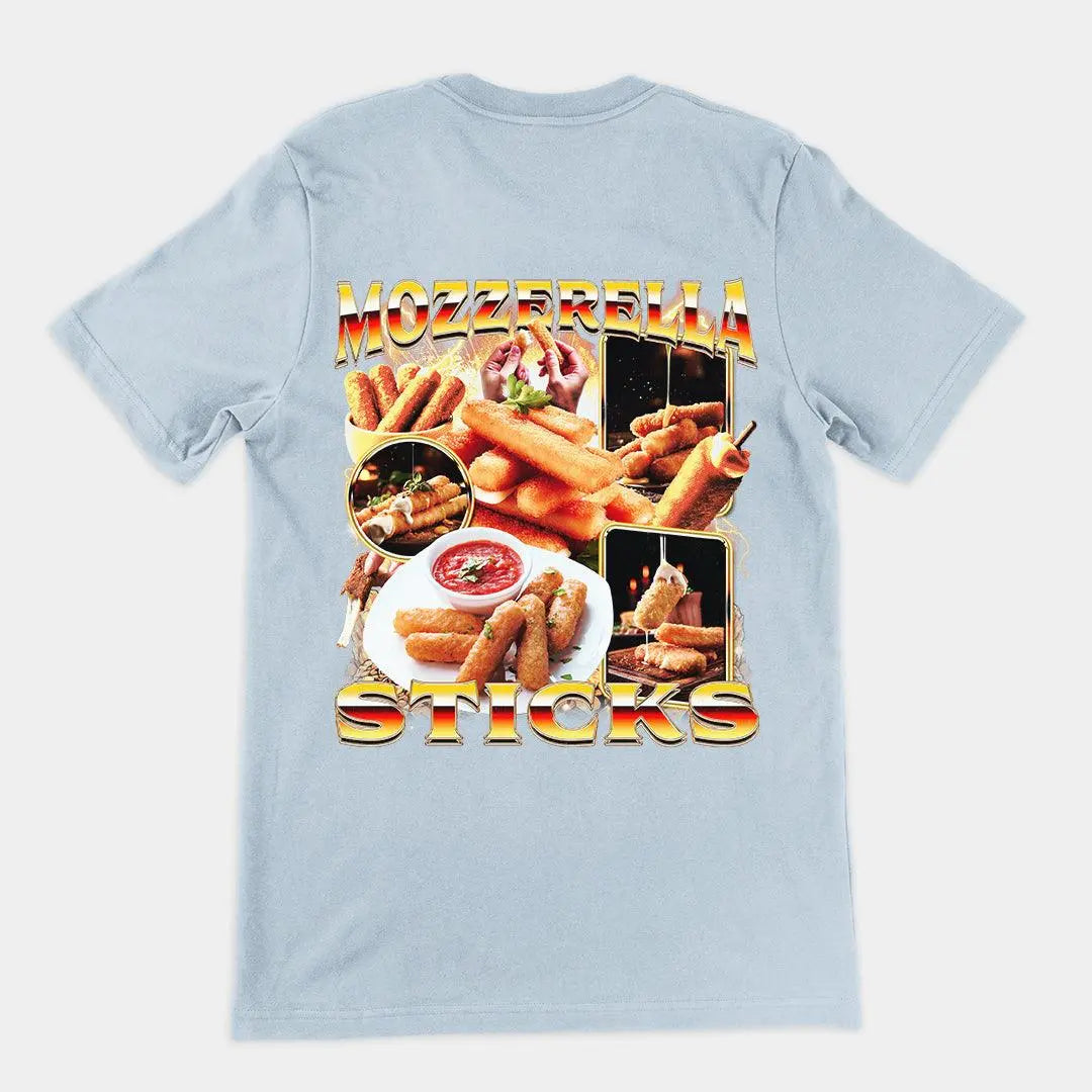 Mozzerella Sticks t-shirt (backprint) - Orbital Clothing