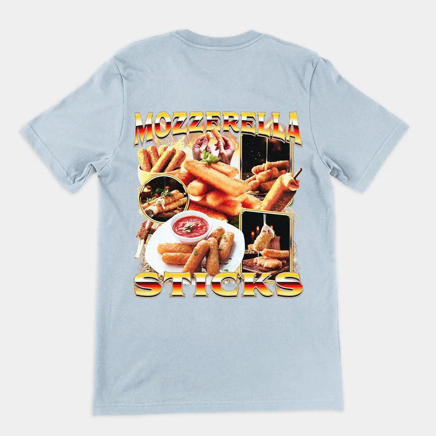 Mozzerella Sticks t-shirt (backprint) - Orbital Clothing