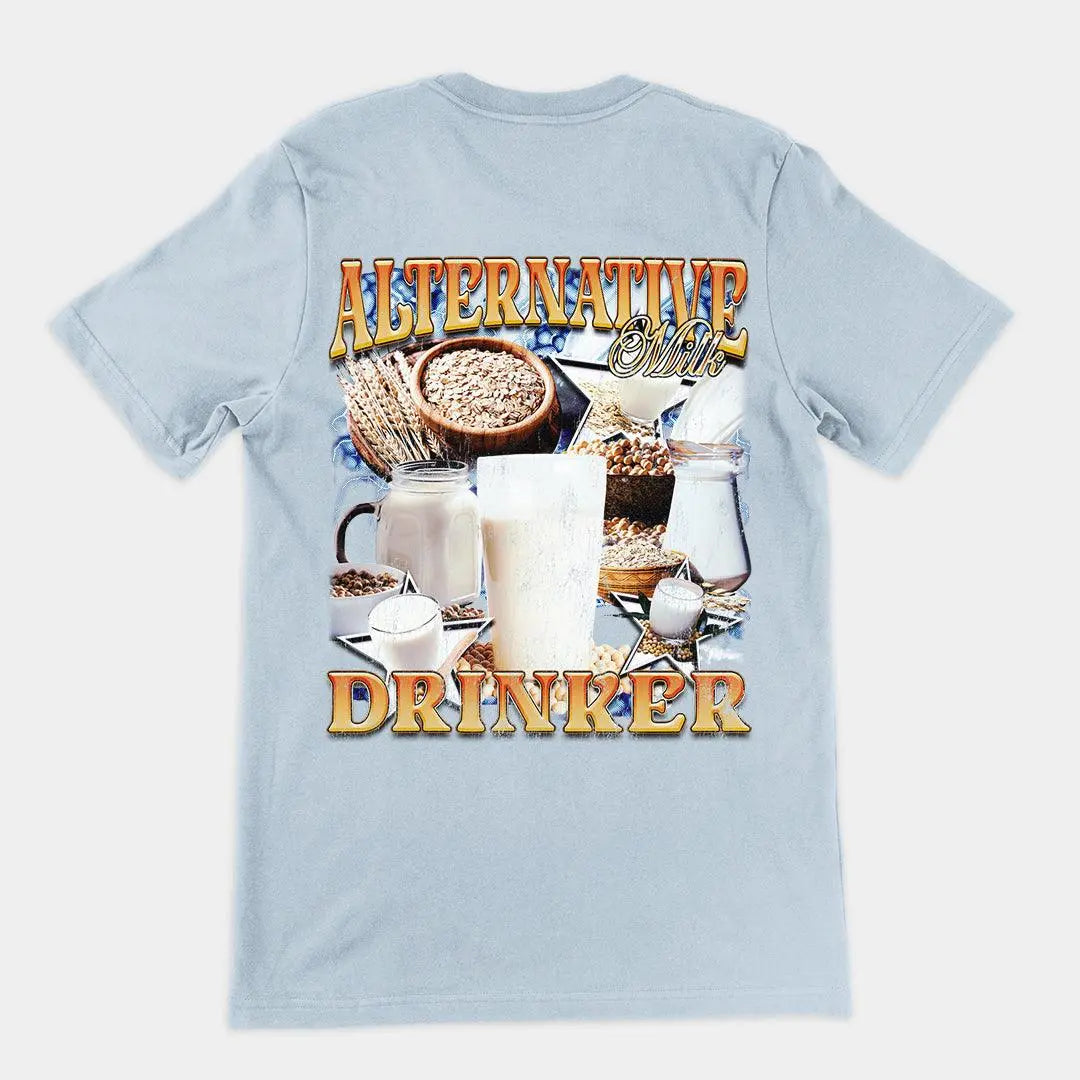 Alternative Milk Drinker t-shirt (backprint) - Orbital Clothing