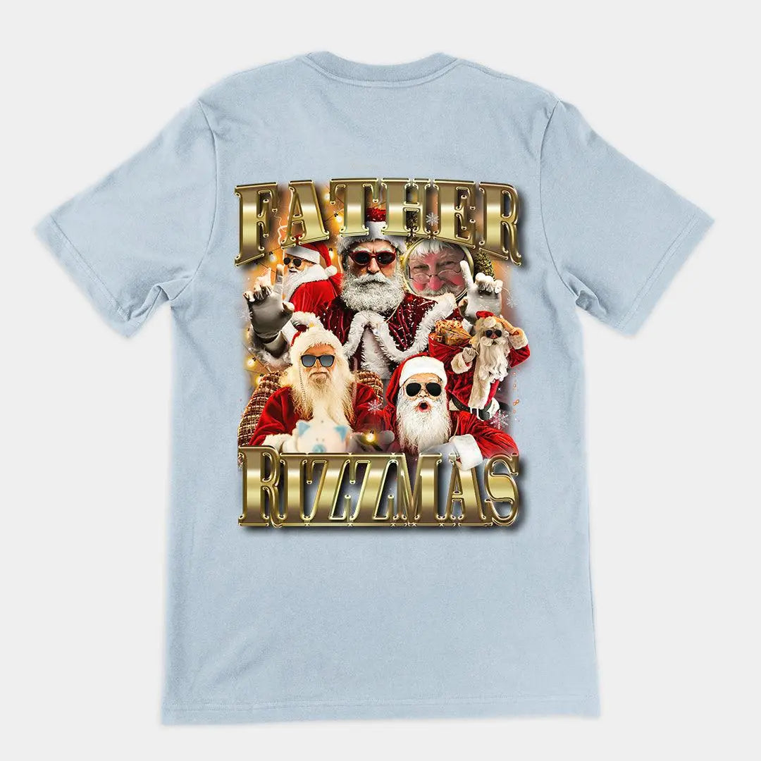 Father Rizzmas t-shirt (backprint) - Orbital Clothing