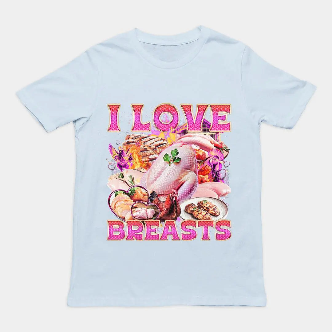 I Love Breasts T-Shirt - Orbital Clothing