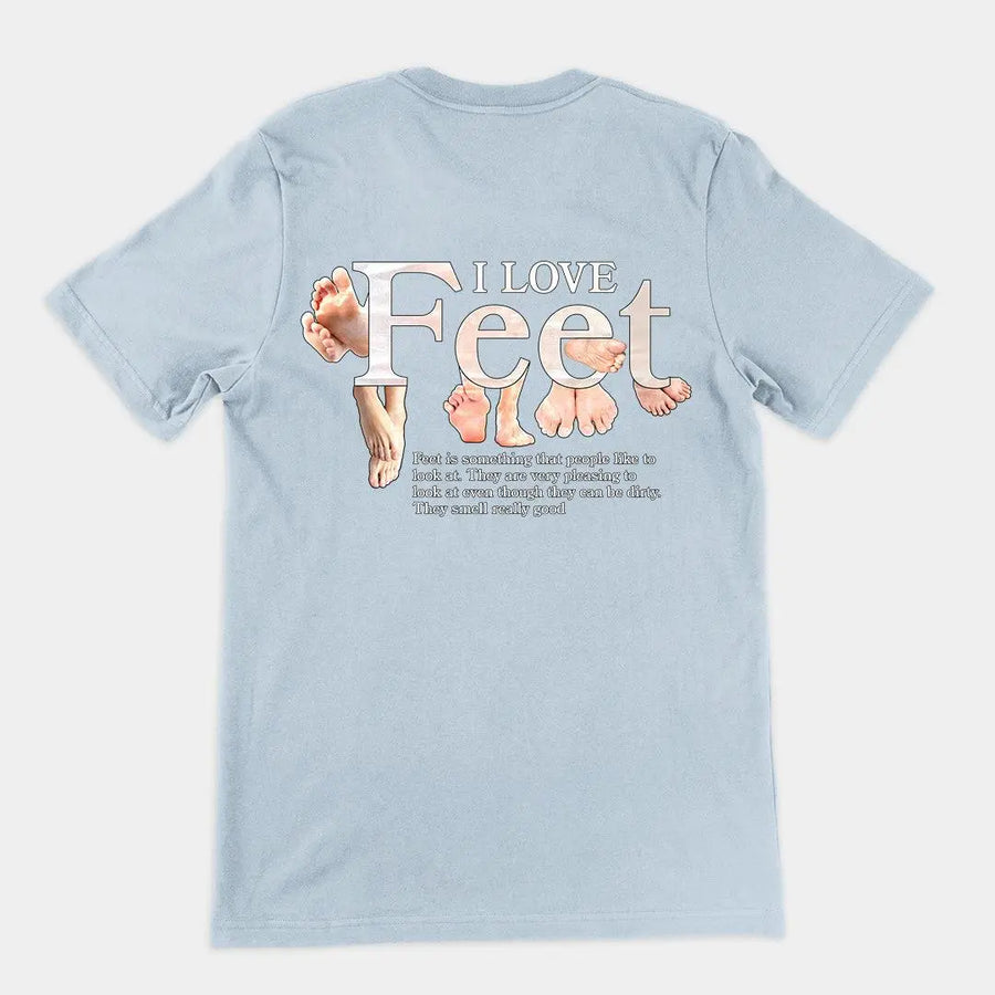 I Love Feet t-shirt (backprint) - Orbital Clothing