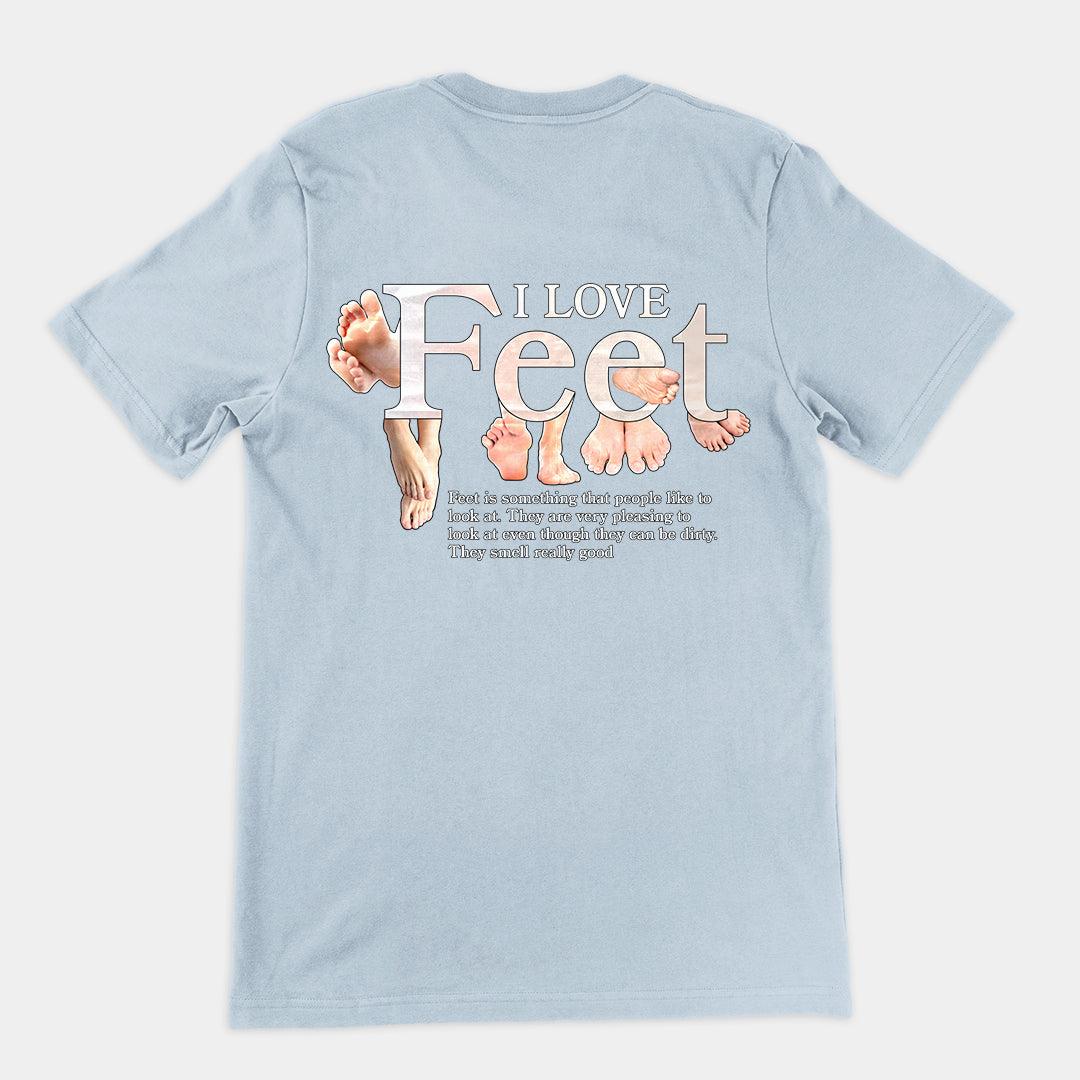 I Love Feet t-shirt (backprint) - Orbital Clothing