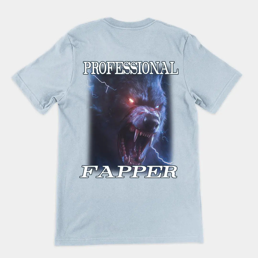 Professional Fapper t-shirt (backprint) - Orbital Clothing