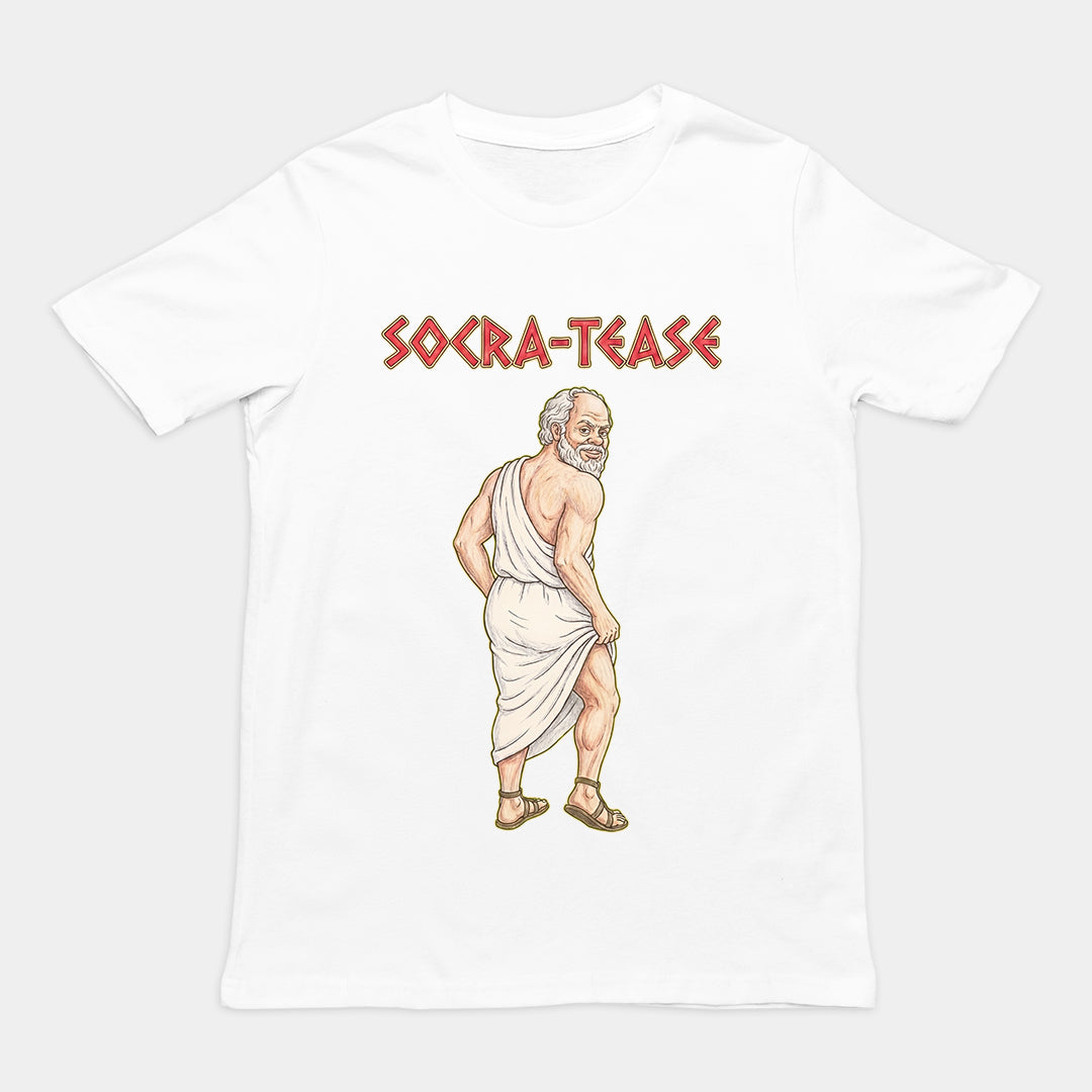 Socra-tease (Socrates being a tease) T-Shirt Orbital Clothing