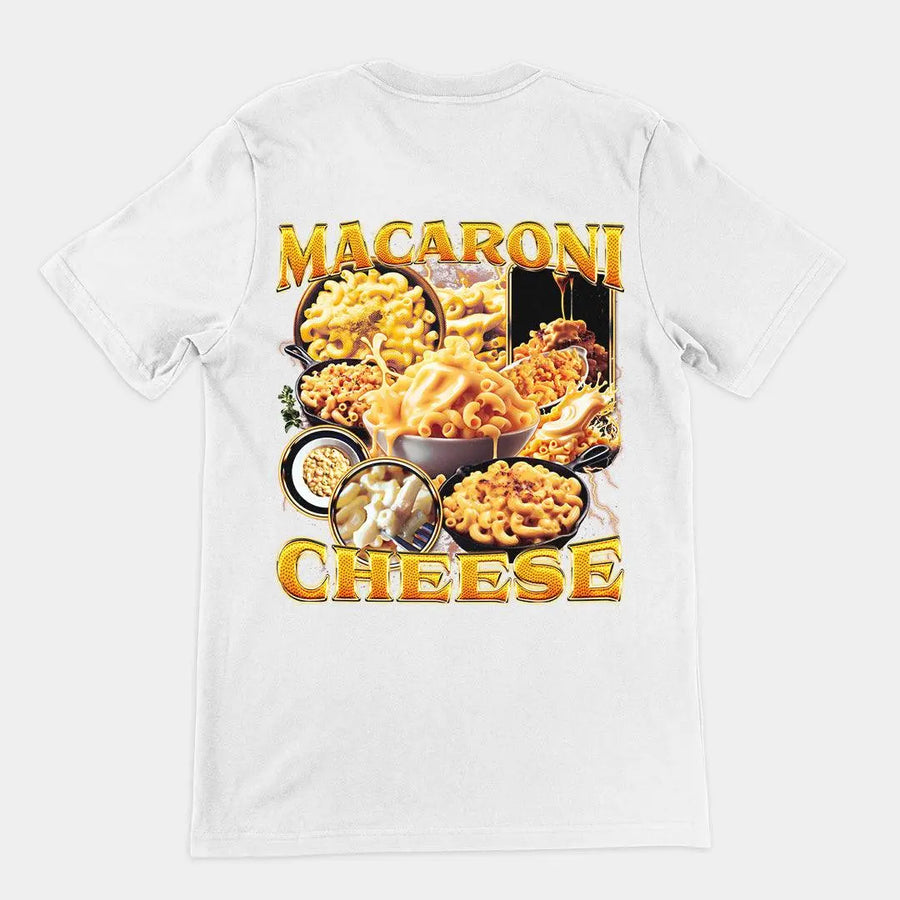 Macaroni Cheese t-shirt (backprint) - Orbital Clothing