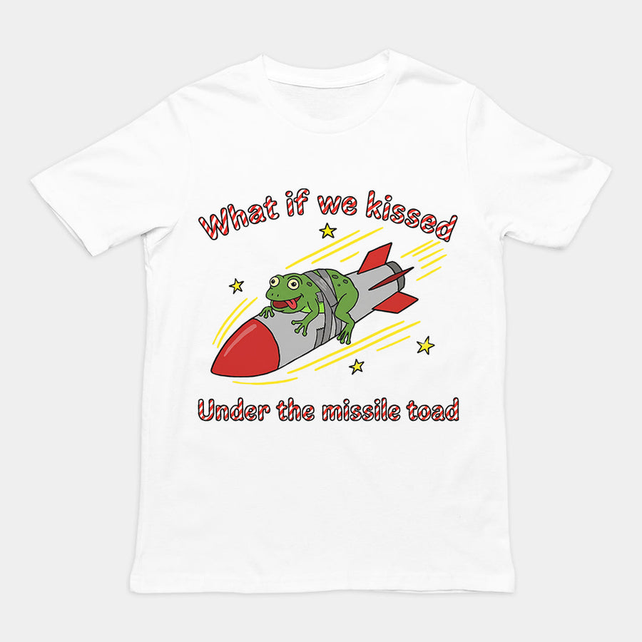 What if we kissed under the missile toad T-Shirt Orbital Clothing