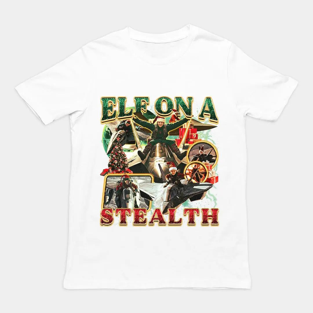 Elf on a Stealth T-Shirt - Orbital Clothing